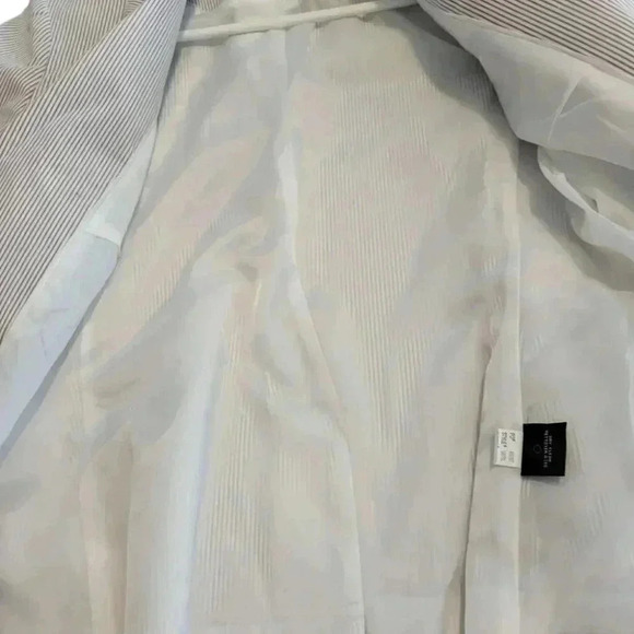 Womans Striped Blazer Jacket lined NWOT - Picture 4 of 8